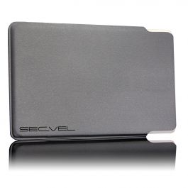 Silbergrau bis zu 4 Karten SECVEL VERBESSERTE Kartenschutztasche Komfort RFID/NFC & Magnetfeld Schutz